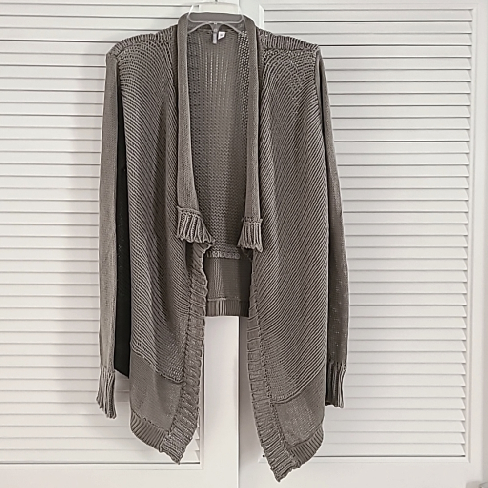 Rip Curl Long Sleeve Open Cardigan Sweater.  Sz S. Olive Green